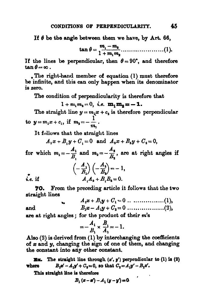 SL Loney: The Elements of Coordinate Geometry - Page 50