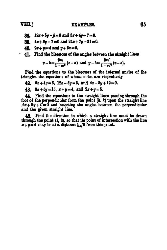 SL Loney: The Elements of Coordinate Geometry - Page 70