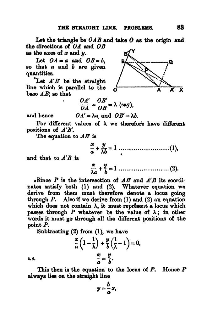SL Loney: The Elements of Coordinate Geometry - Page 88