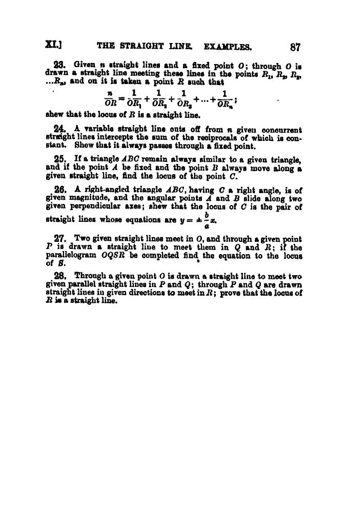 SL Loney: The Elements of Coordinate Geometry - Page 92