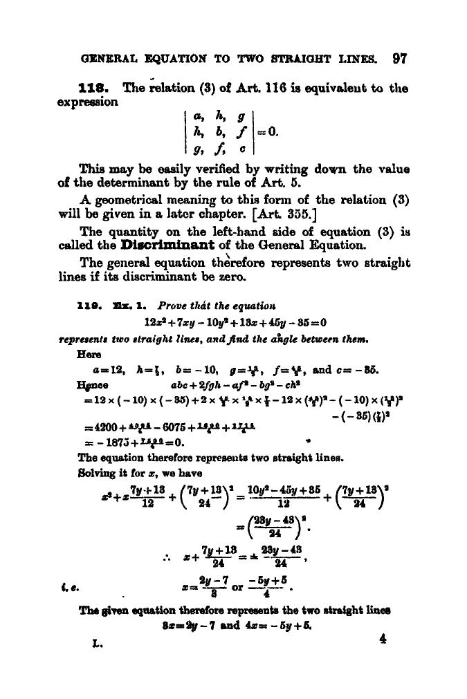 SL Loney: The Elements of Coordinate Geometry - Page 102