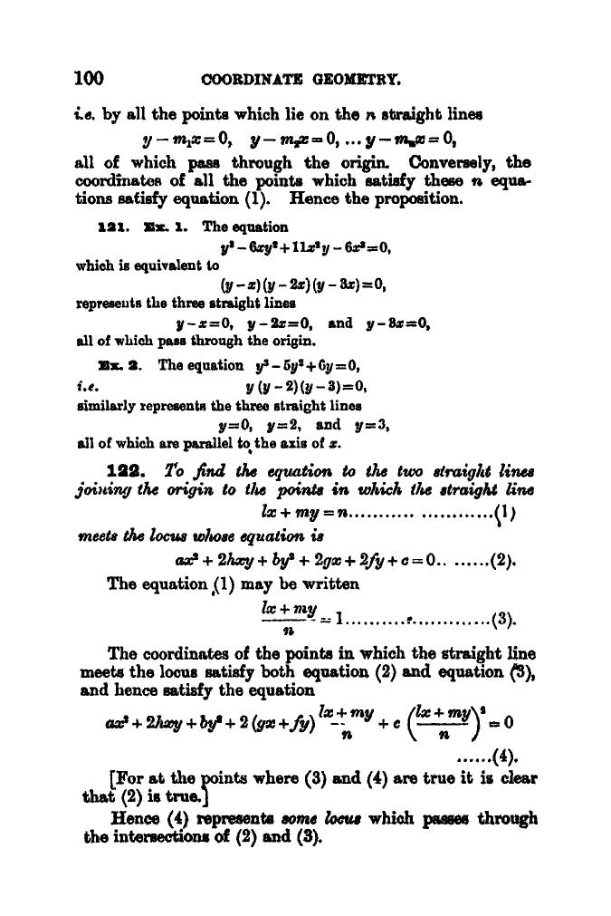 SL Loney: The Elements of Coordinate Geometry - Page 105