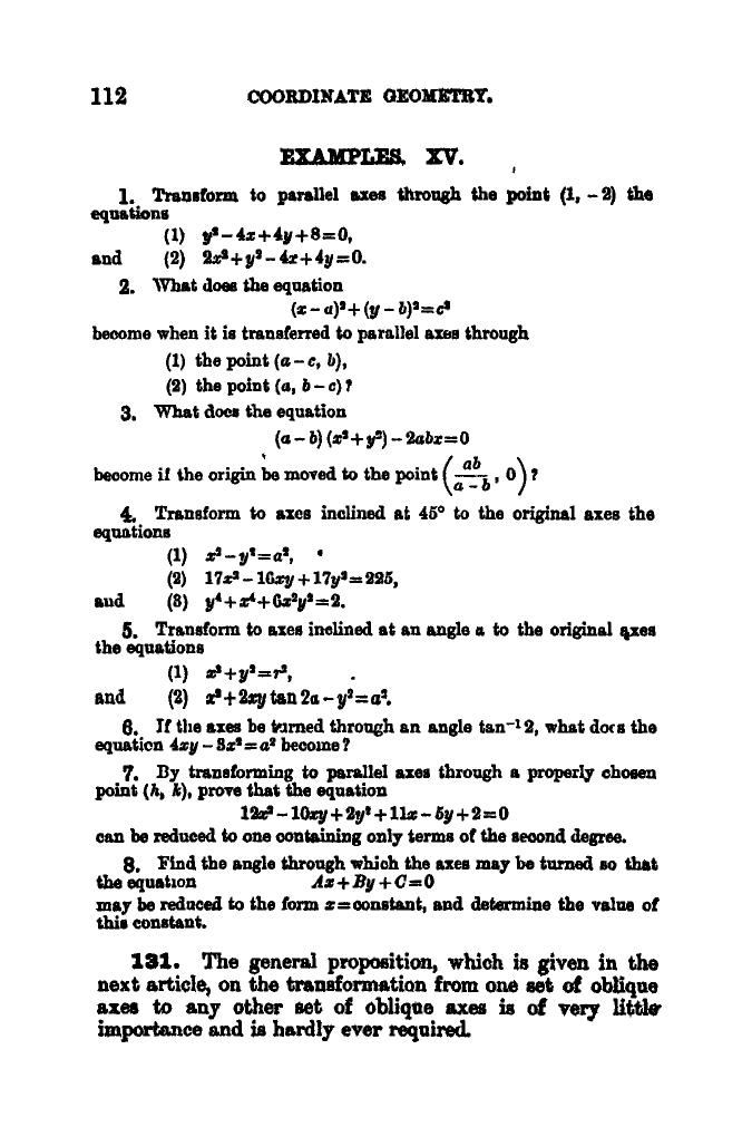 SL Loney: The Elements of Coordinate Geometry - Page 117