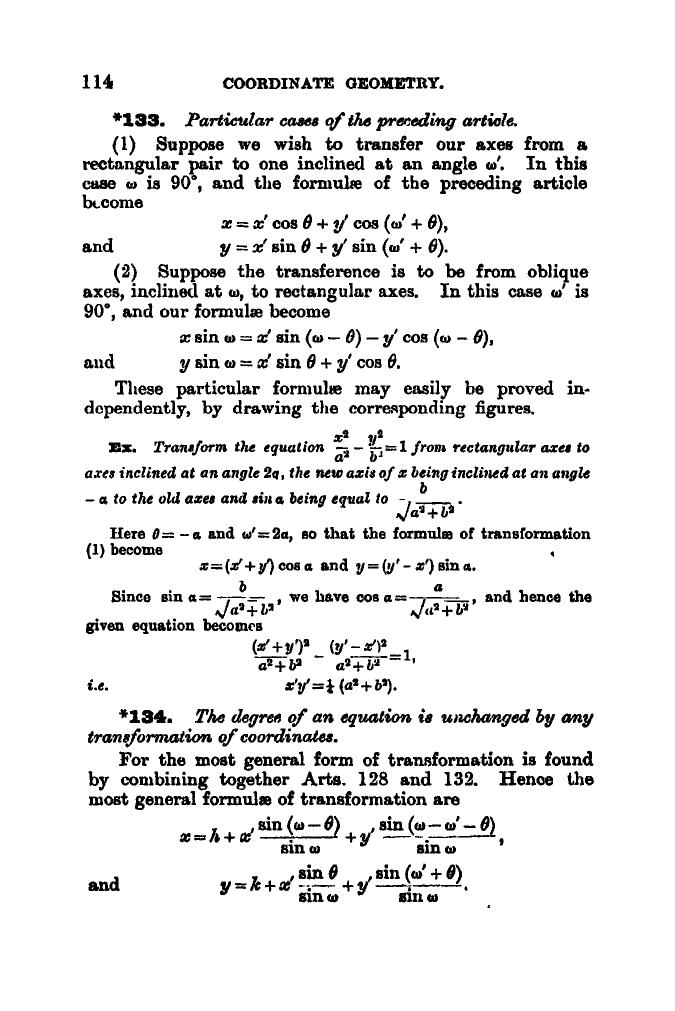 SL Loney: The Elements of Coordinate Geometry - Page 119