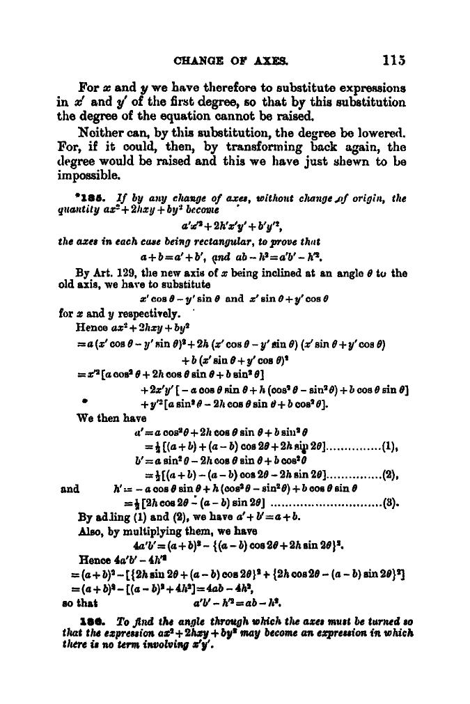SL Loney: The Elements of Coordinate Geometry - Page 120
