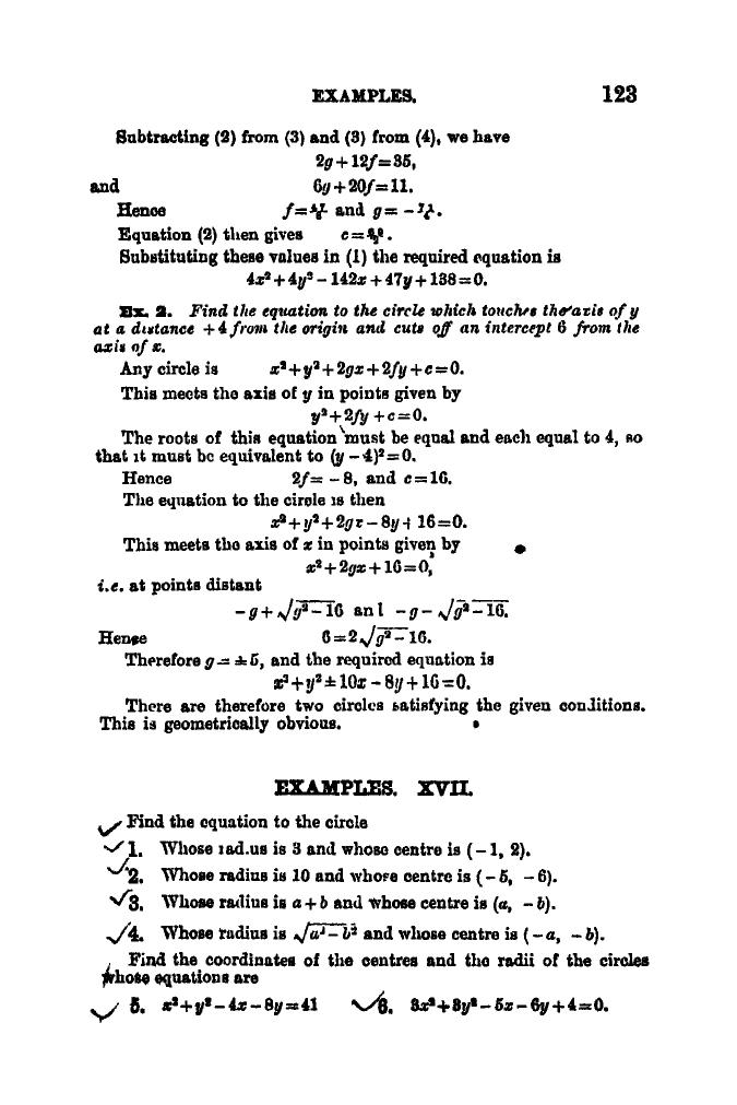 SL Loney: The Elements of Coordinate Geometry - Page 128