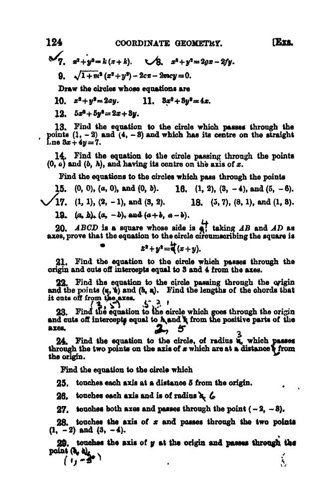 SL Loney: The Elements of Coordinate Geometry - Page 129
