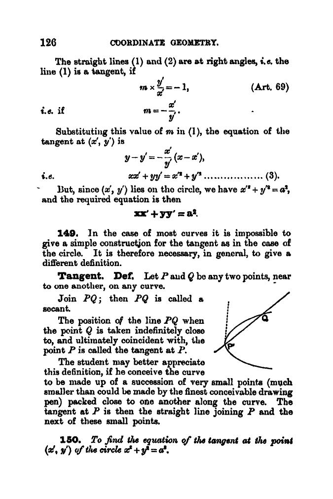 SL Loney: The Elements of Coordinate Geometry - Page 131