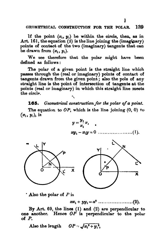 SL Loney: The Elements of Coordinate Geometry - Page 144