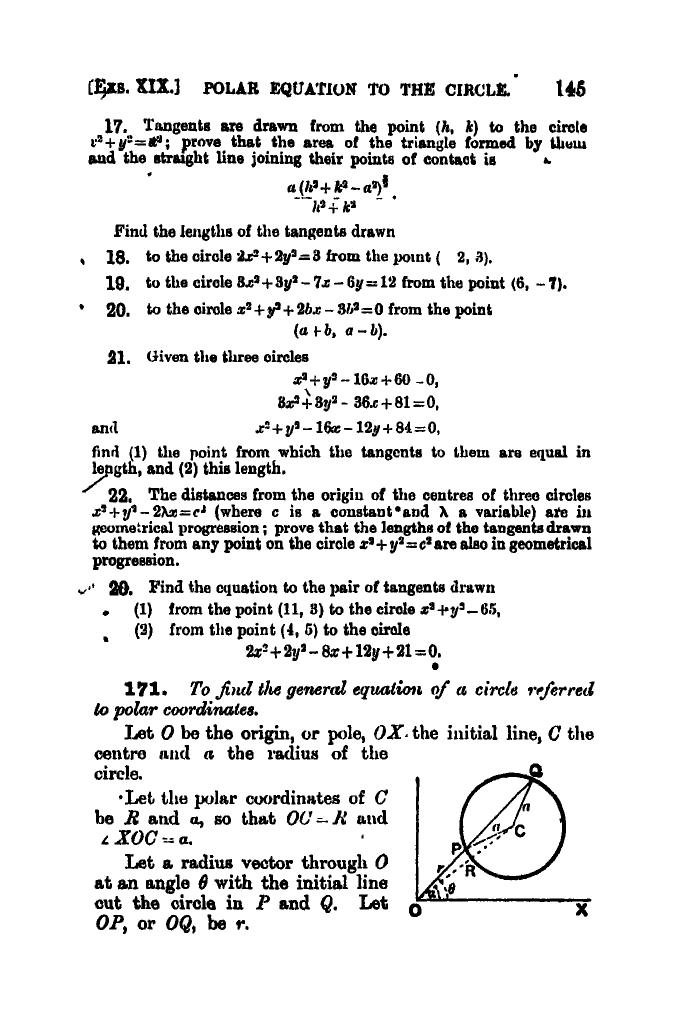 SL Loney: The Elements of Coordinate Geometry - Page 150