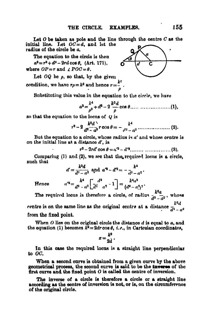 SL Loney: The Elements of Coordinate Geometry - Page 160