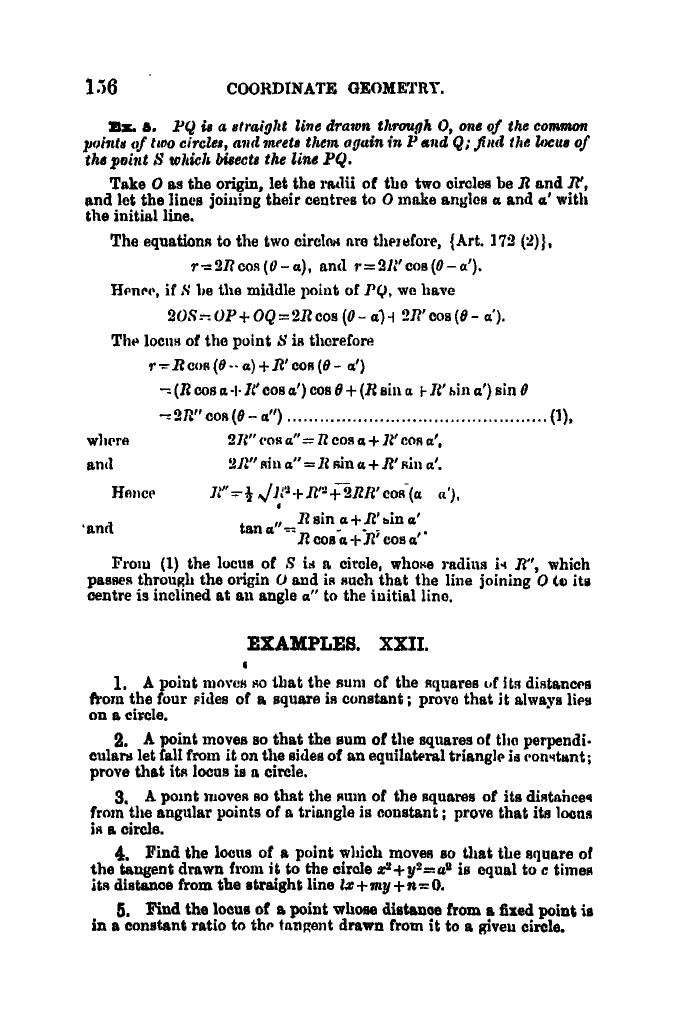 SL Loney: The Elements of Coordinate Geometry - Page 161