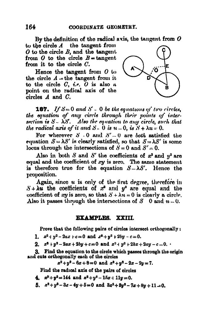 SL Loney: The Elements of Coordinate Geometry - Page 169