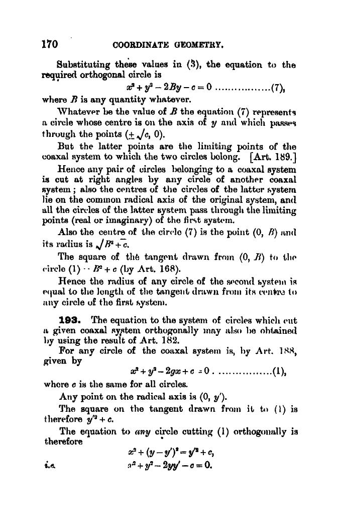SL Loney: The Elements of Coordinate Geometry - Page 175