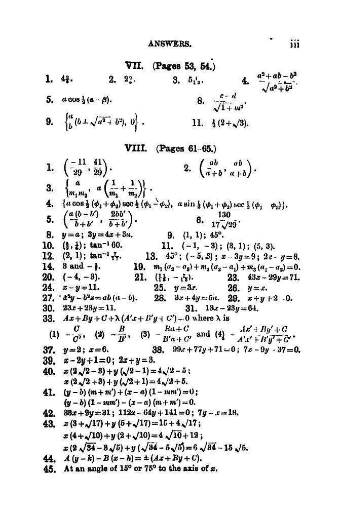 SL Loney: The Elements of Coordinate Geometry - Page 181