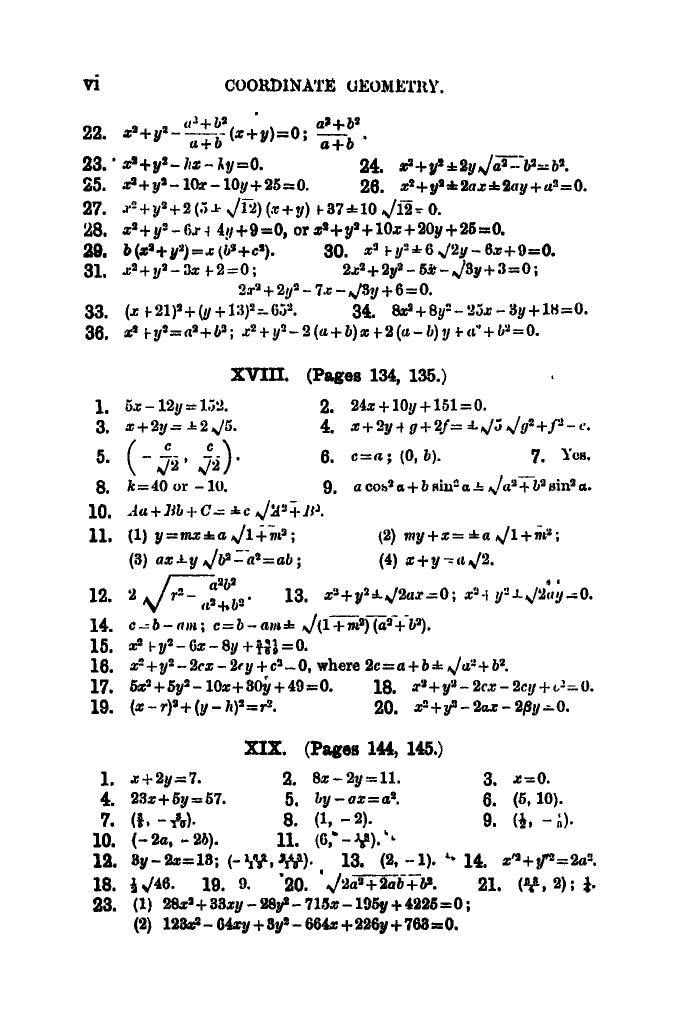 SL Loney: The Elements of Coordinate Geometry - Page 184
