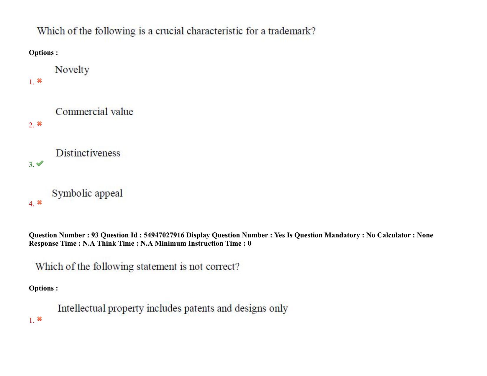 AP RCET 2022: Law - 19-10-2022 (Wednesday) Session-I Question Paper With keys - Page 72