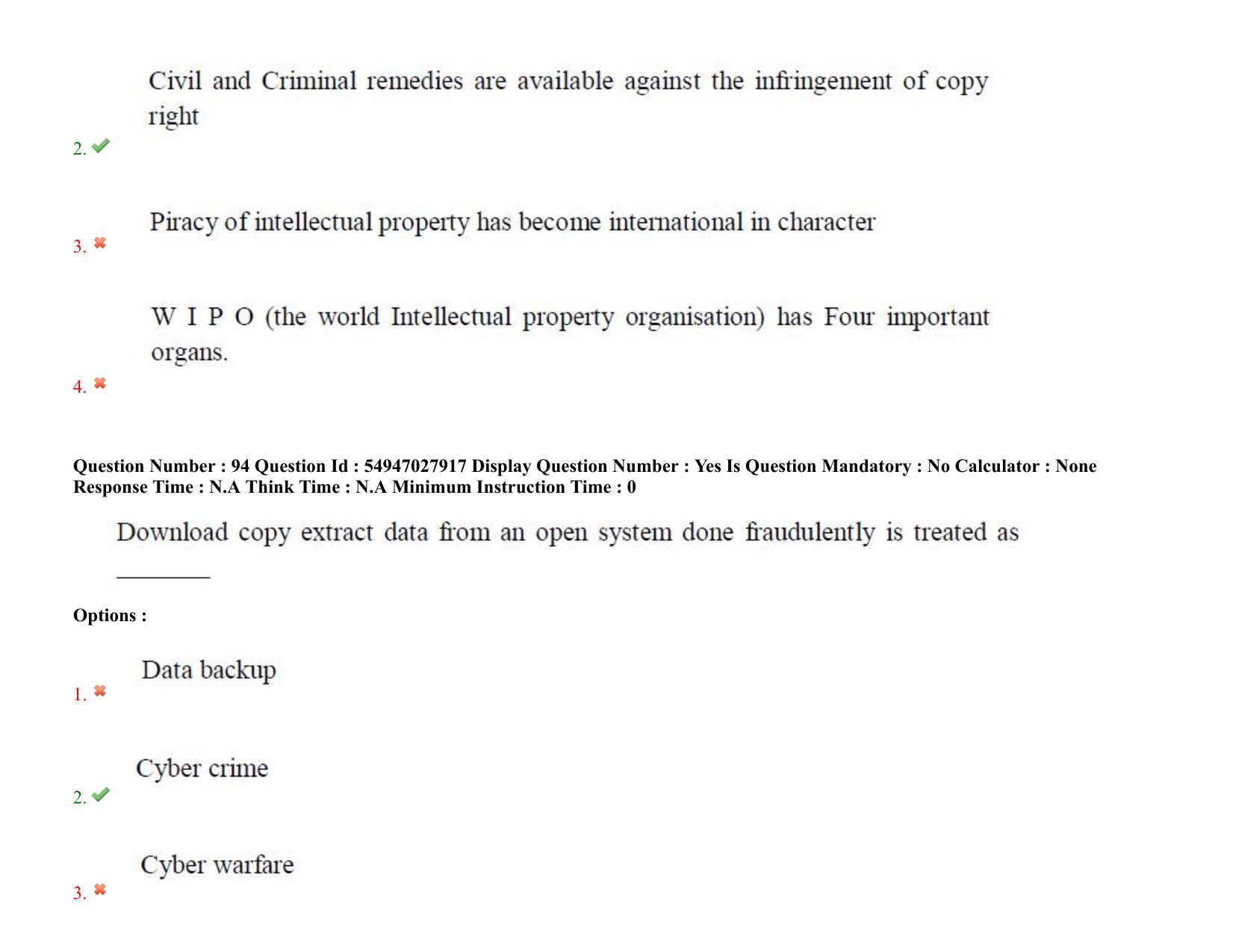 AP RCET 2022: Law - 19-10-2022 (Wednesday) Session-I Question Paper With keys - Page 73