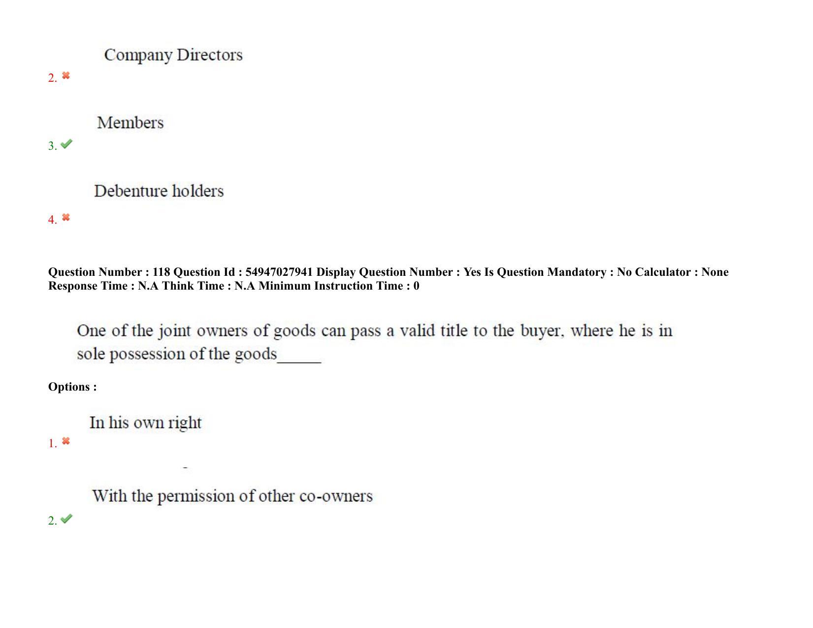 AP RCET 2022: Law - 19-10-2022 (Wednesday) Session-I Question Paper With keys - Page 90