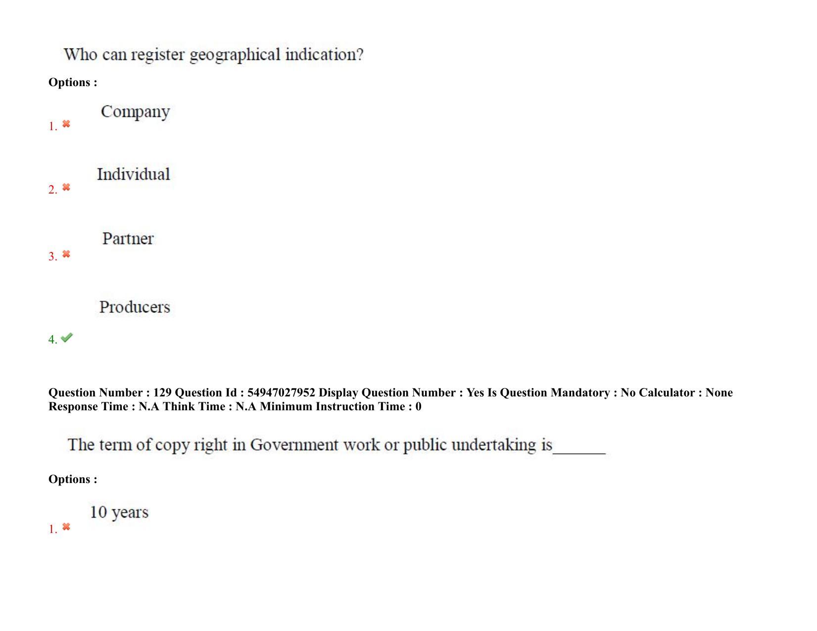 AP RCET 2022: Law - 19-10-2022 (Wednesday) Session-I Question Paper With keys - Page 98