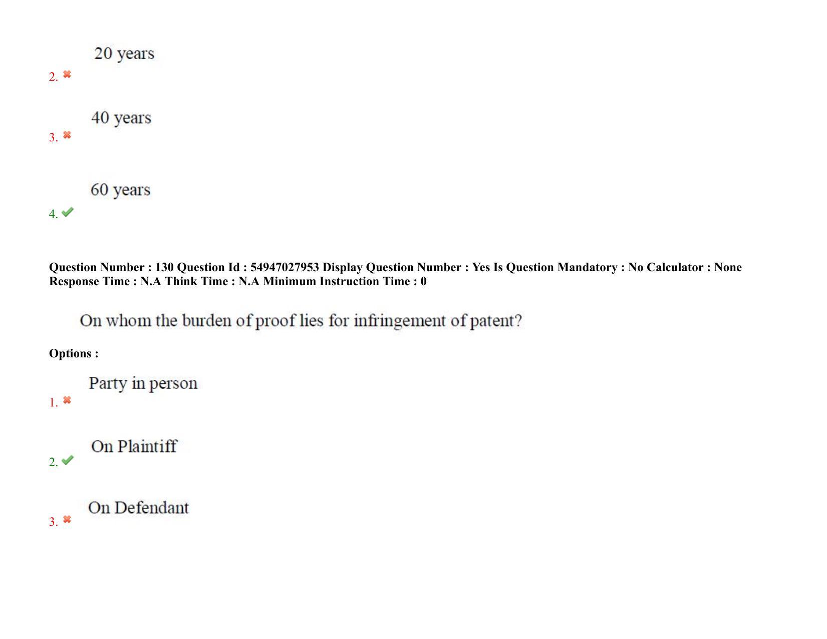 AP RCET 2022: Law - 19-10-2022 (Wednesday) Session-I Question Paper With keys - Page 99