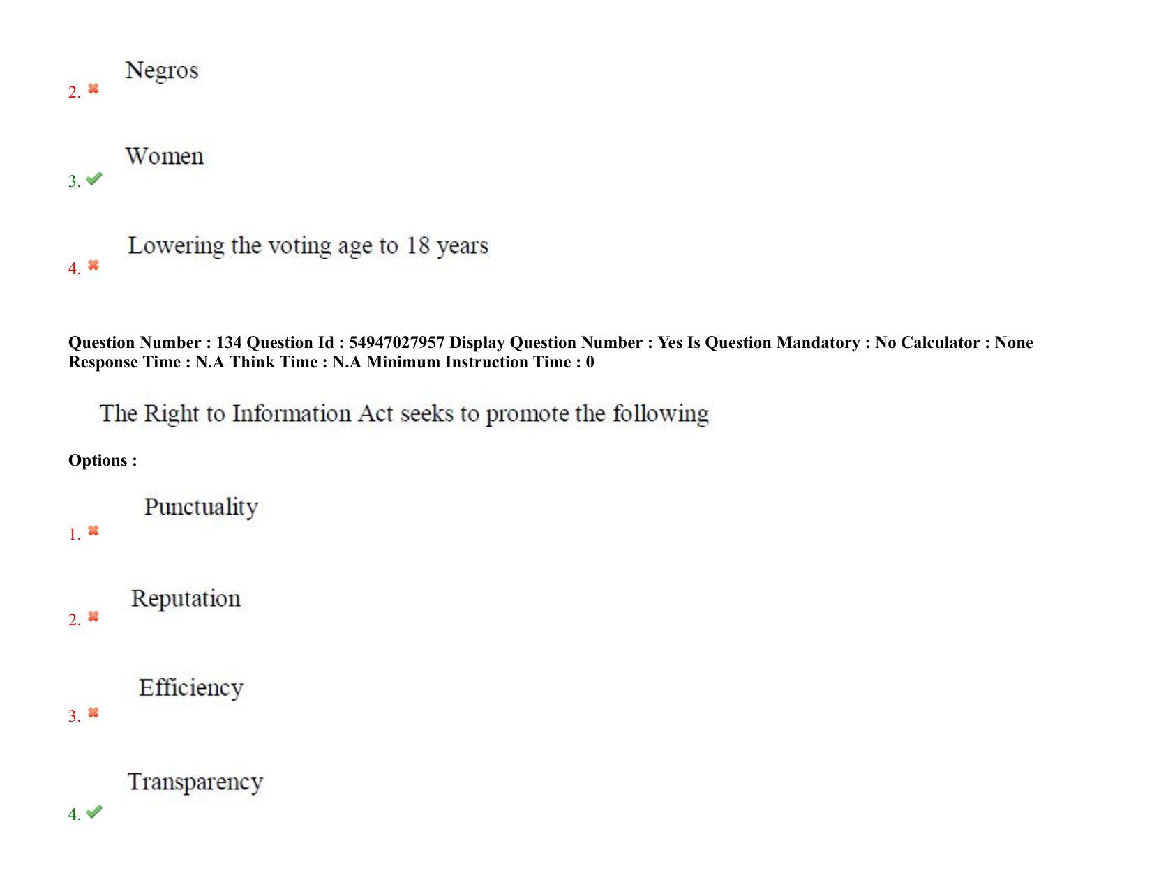 AP RCET 2022: Law - 19-10-2022 (Wednesday) Session-I Question Paper With keys - Page 102