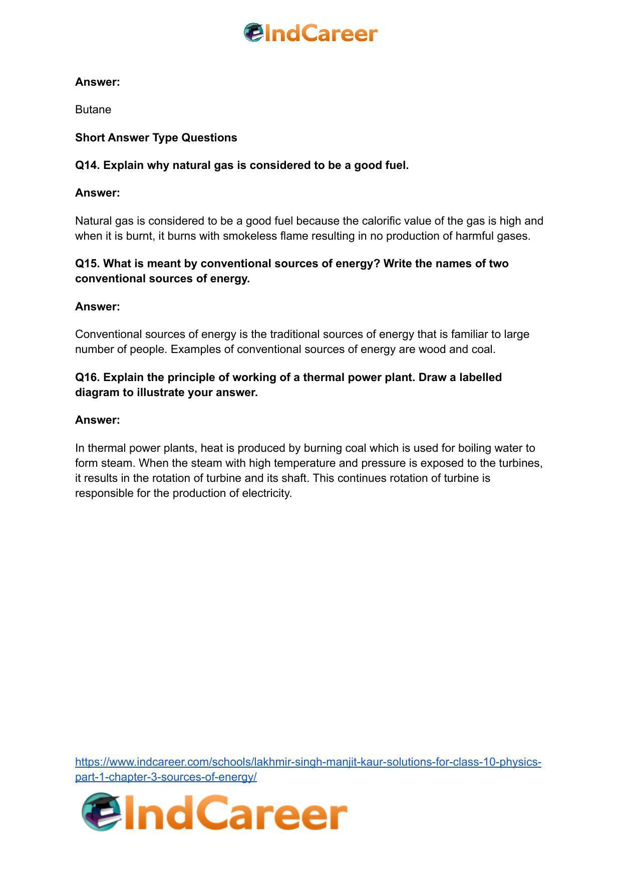 Lakhmir Singh Manjit Kaur  Solutions for Class 10 Physics (Part 1) Chapter 3- Sources Of Energy - Page 12