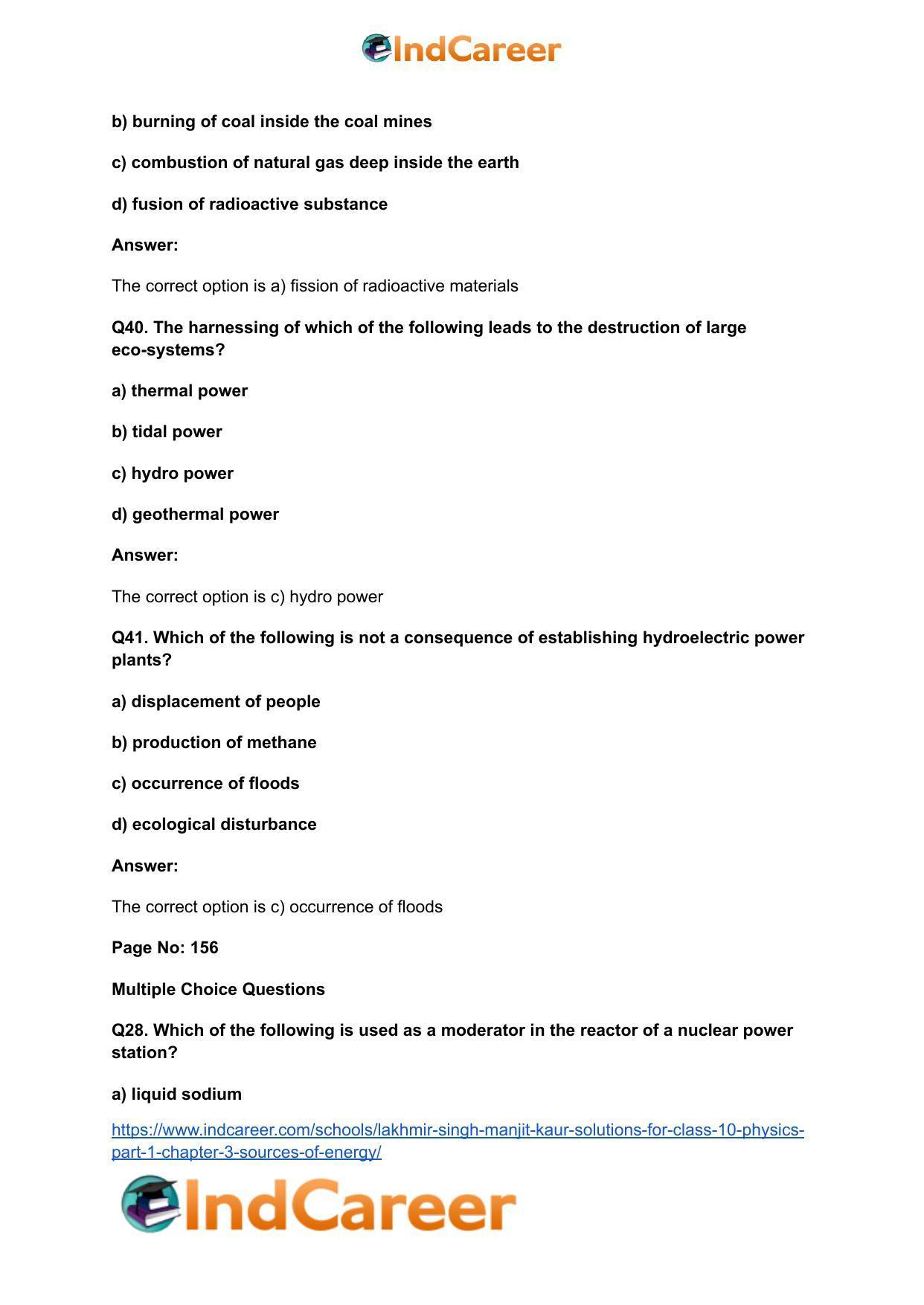 Lakhmir Singh Manjit Kaur  Solutions for Class 10 Physics (Part 1) Chapter 3- Sources Of Energy - Page 25