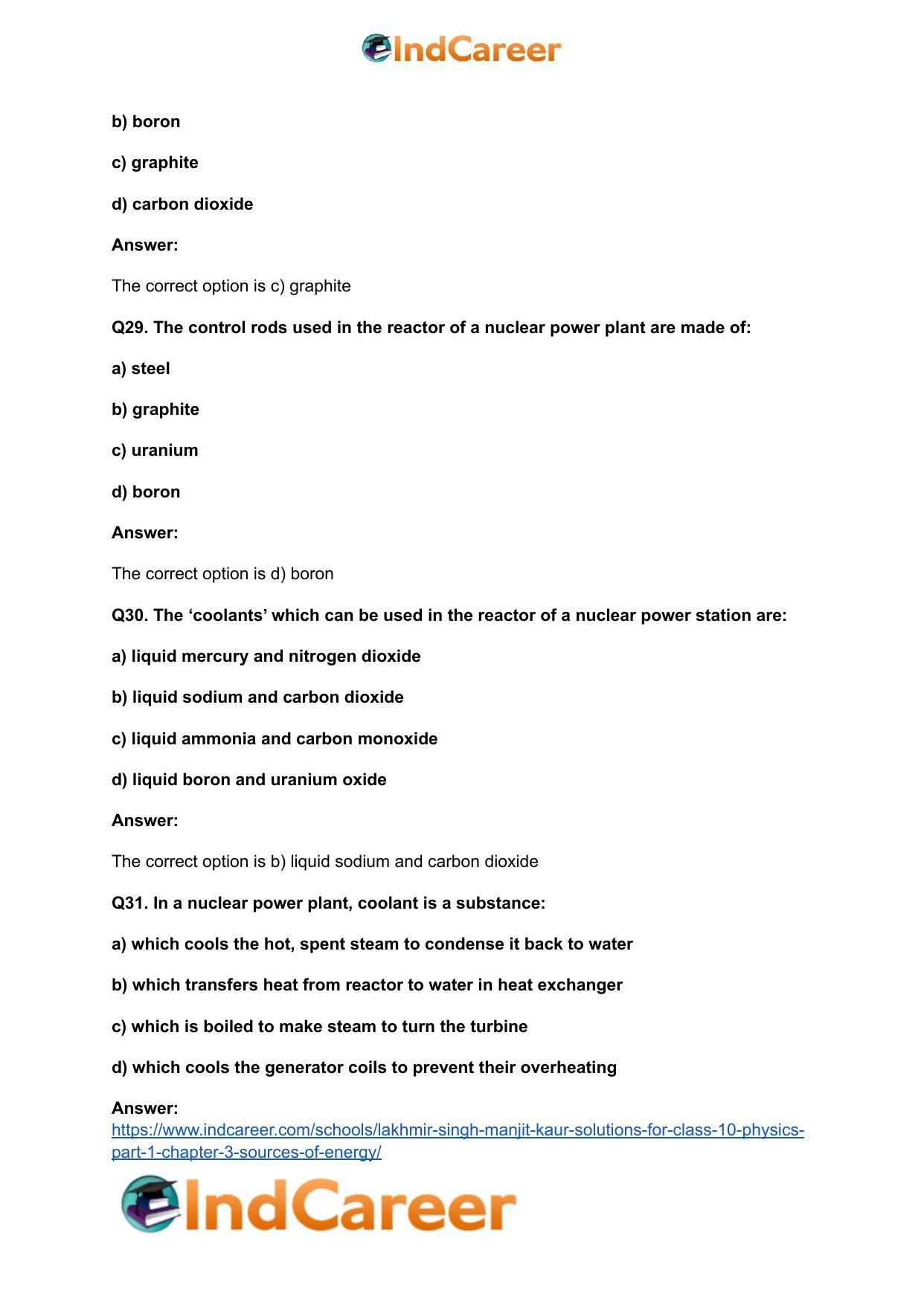 Lakhmir Singh Manjit Kaur  Solutions for Class 10 Physics (Part 1) Chapter 3- Sources Of Energy - Page 26