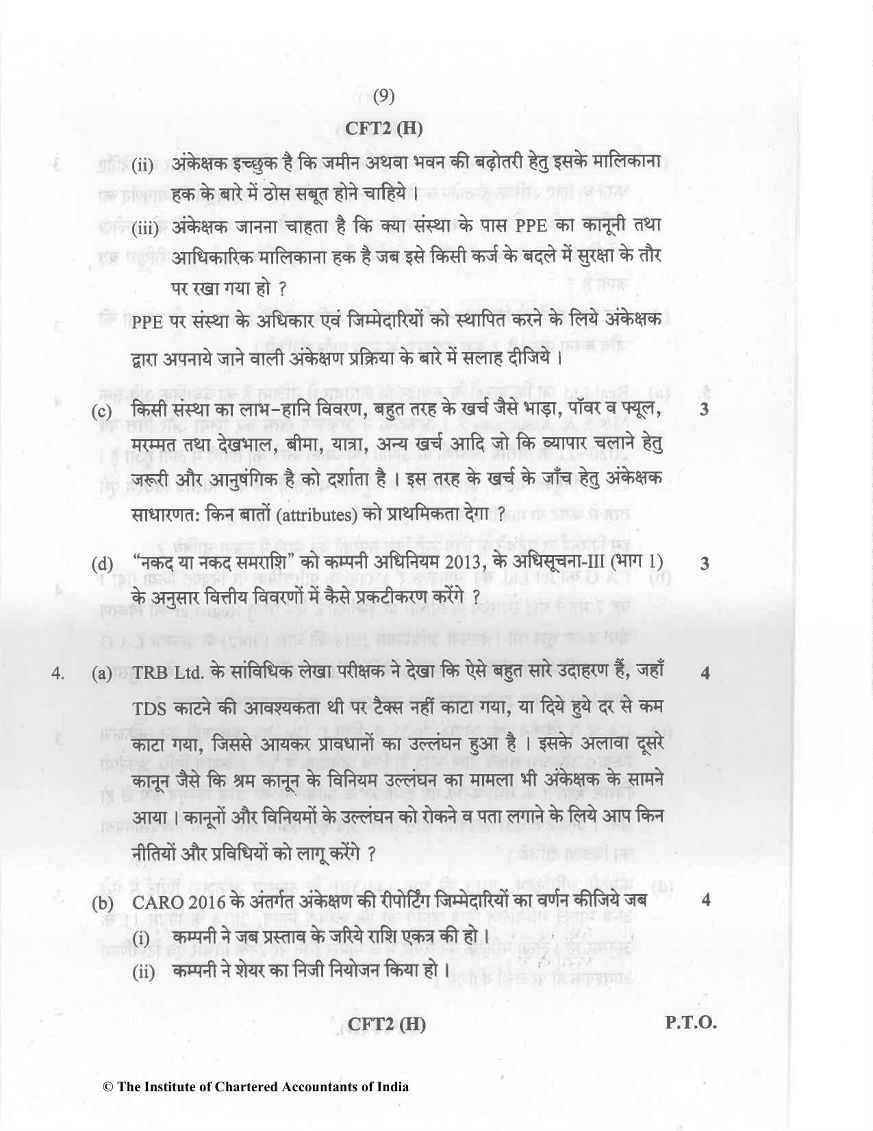 CA Inter Dec 2021 Question Paper - Paper 6 – Auditing and Assurance - Page 9