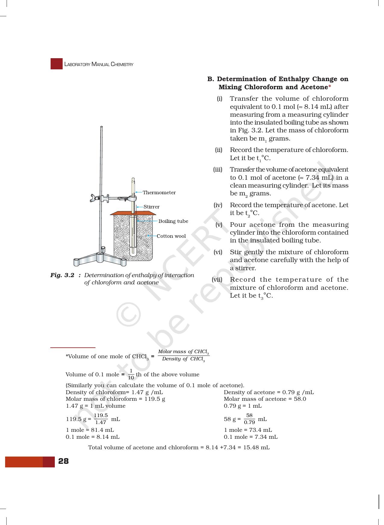 NCERT Laboratory Manuals for Class XII Chemistry - Unit 3 (Thermochemical Measurement) - Page 10