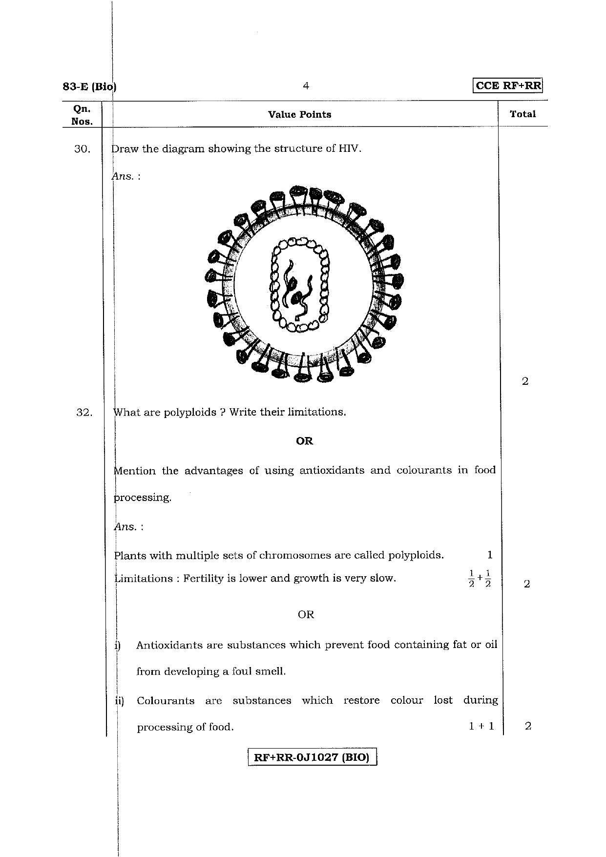 Karnataka SSLC Science (ENGLISH Medium) - 83-E CCE RR Bio_se1 April 2017 Question Paper - Page 4