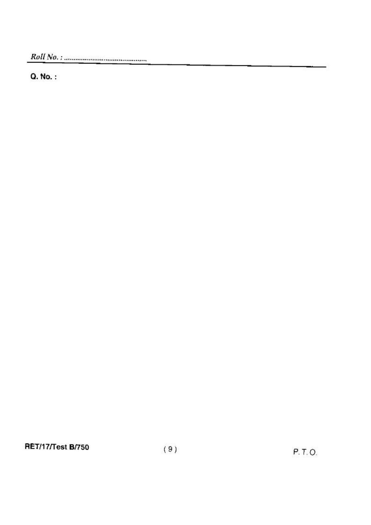 BHU RET(Agriculture) Soil Sc. & Ag. Chemistry  2017 Question Paper - Page 11