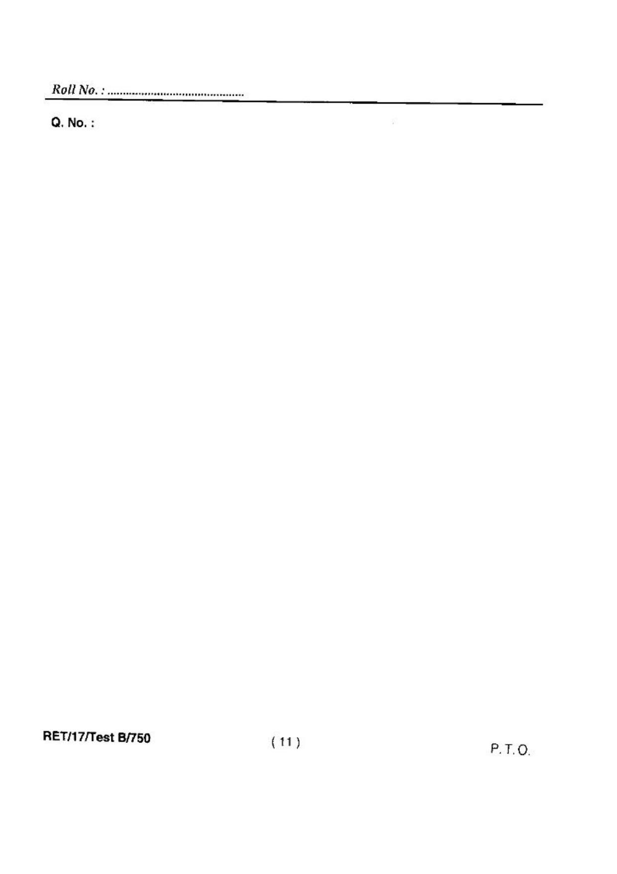 BHU RET(Agriculture) Soil Sc. & Ag. Chemistry  2017 Question Paper - Page 13