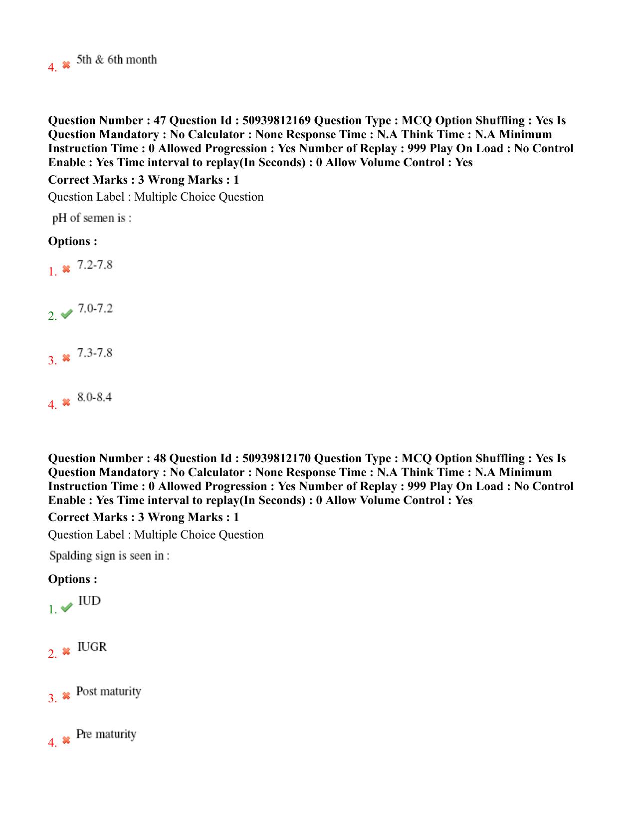 BHU RET Prasuti Tantra 2020 Question Paper - Page 31