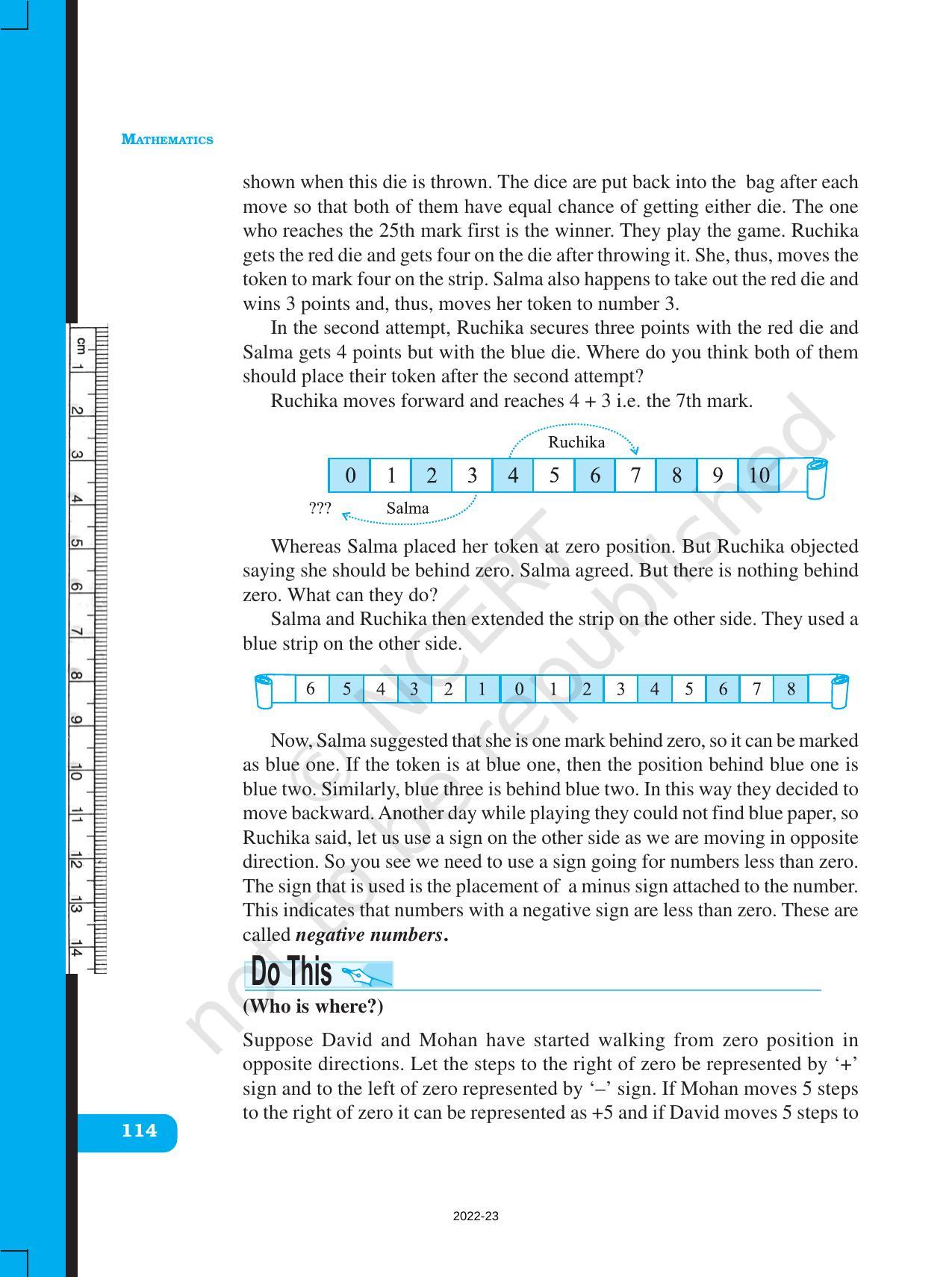 NCERT Book for Class 6 Maths: Chapter 6-Integers - Page 2