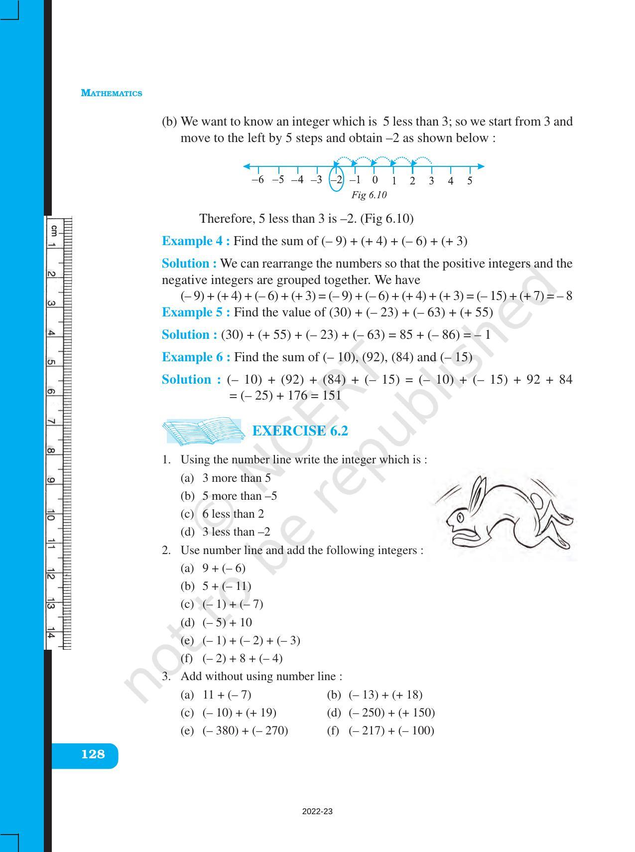 NCERT Book for Class 6 Maths: Chapter 6-Integers - Page 16