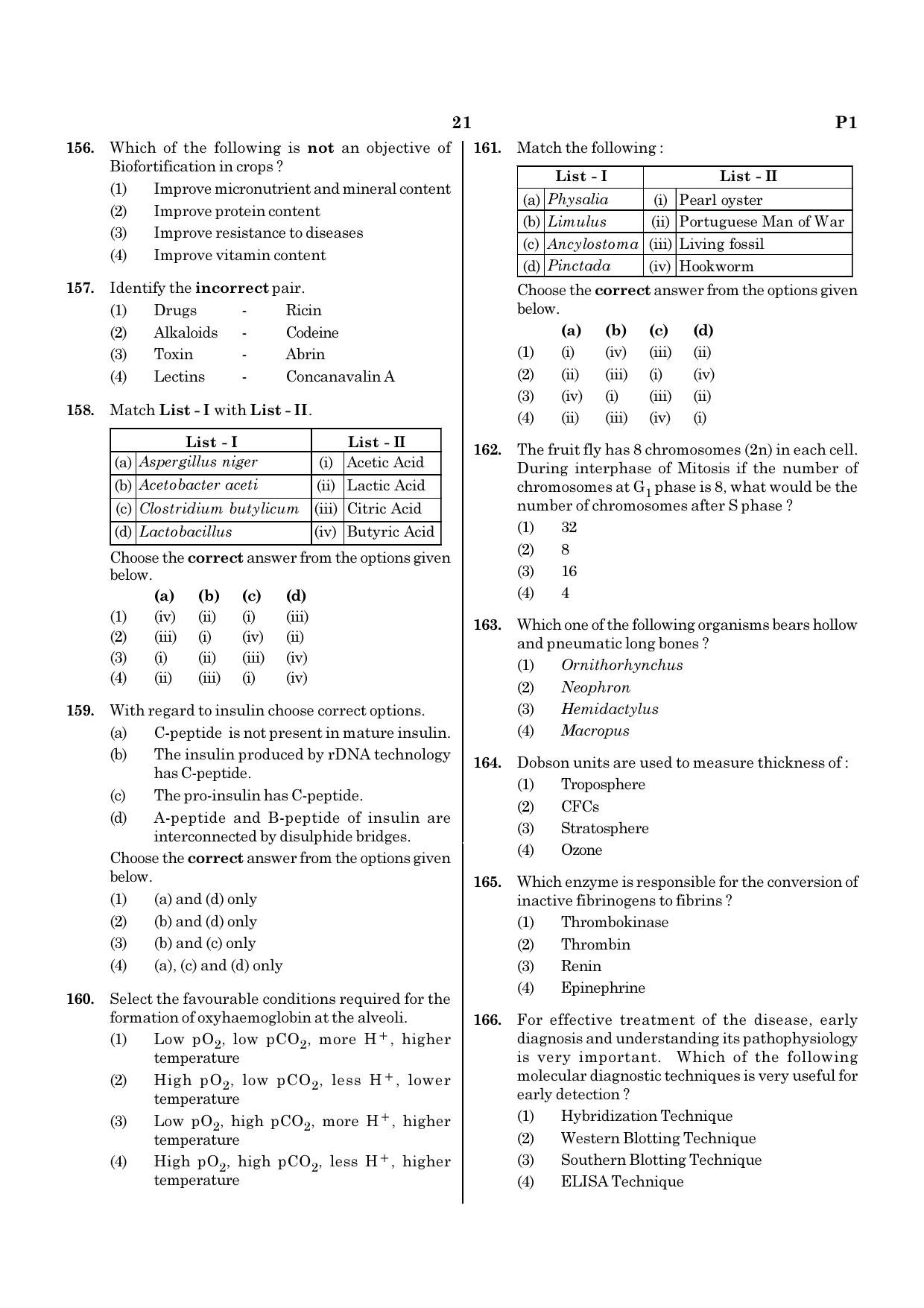 NEET P1 2021 Question Paper - Page 21