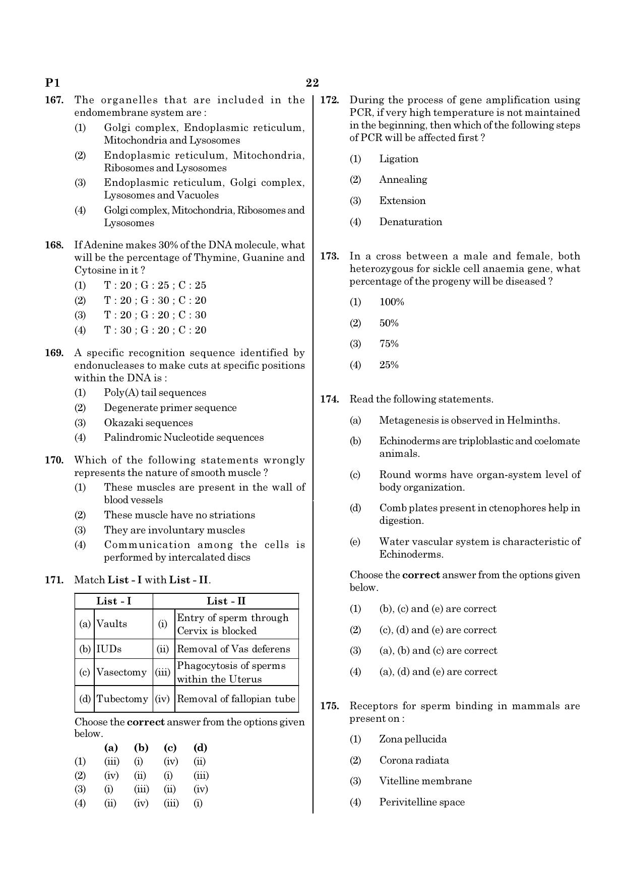 NEET P1 2021 Question Paper - Page 22
