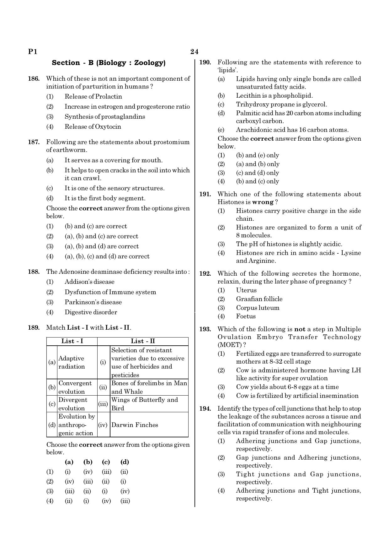 NEET P1 2021 Question Paper - Page 24