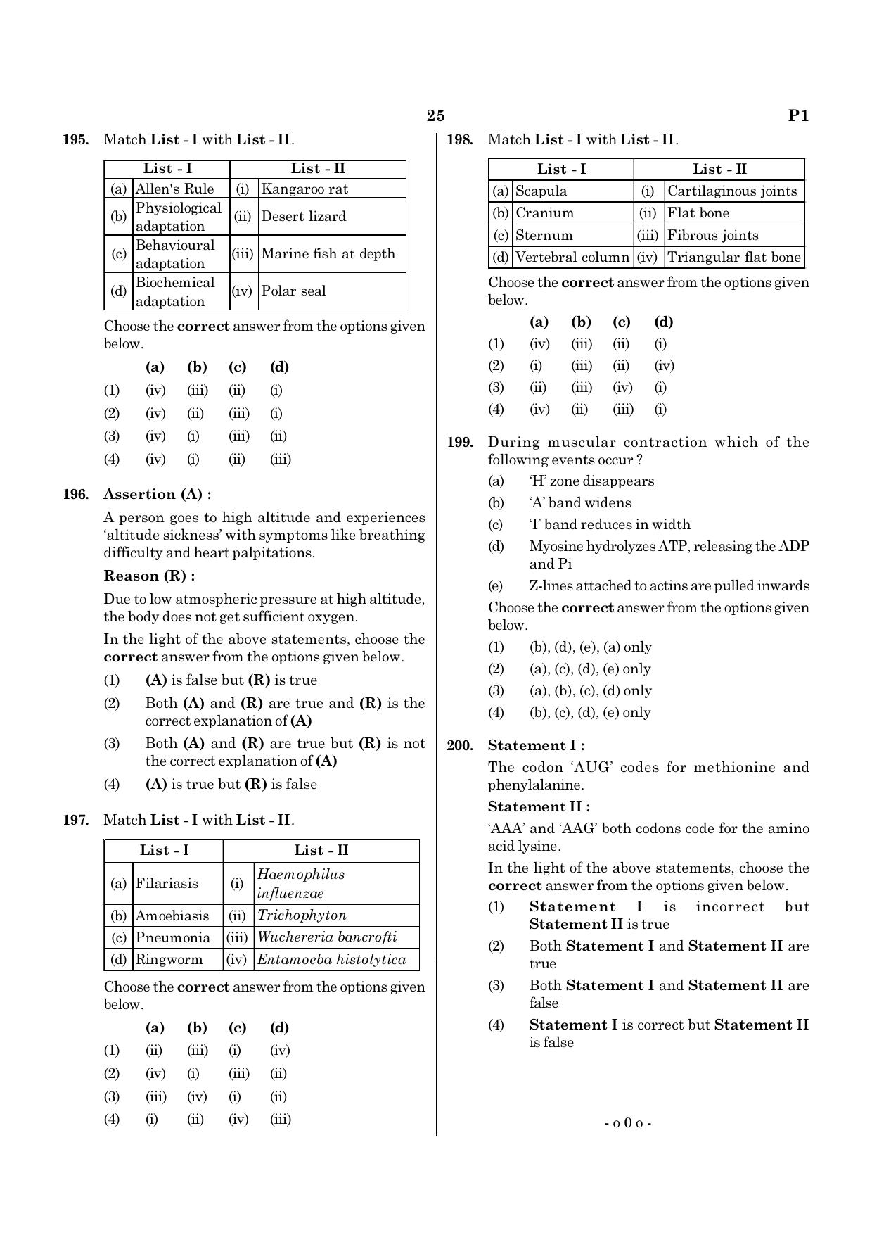 NEET P1 2021 Question Paper - Page 25