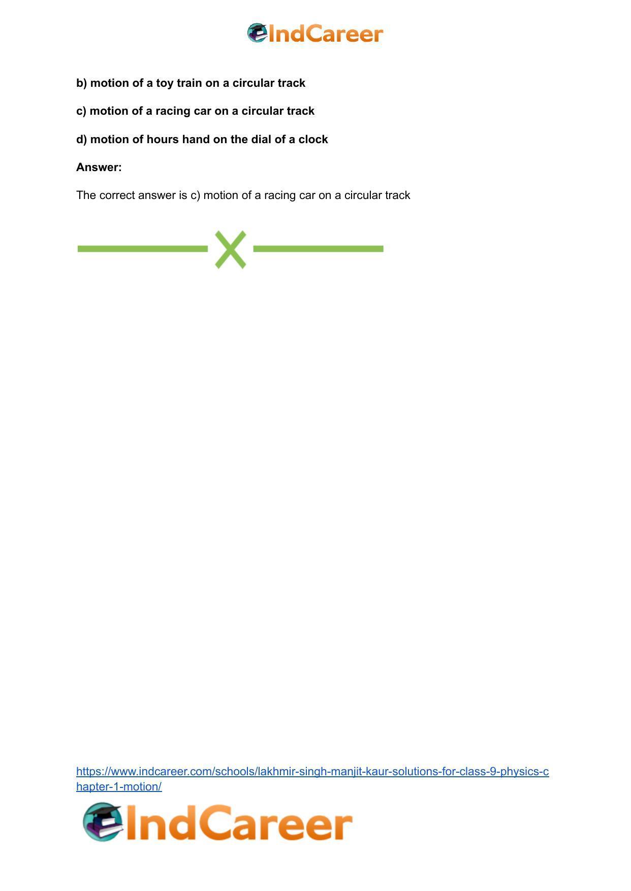 Lakhmir Singh Manjit Kaur Solutions for Class 9 Physics: Chapter 1- Motion - Page 41