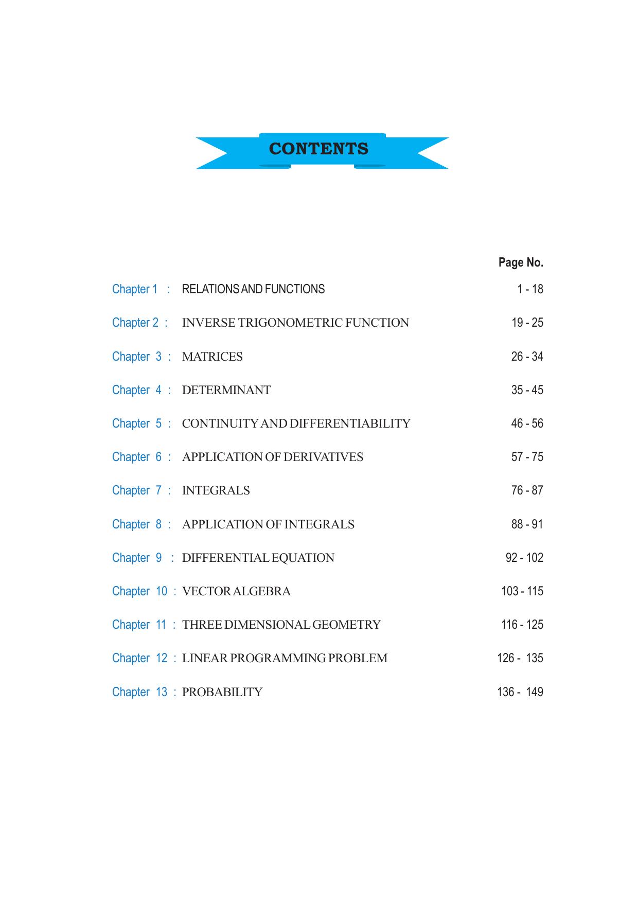 Tripura Board Class 12 Mathematics English Version Workbooks - Page 5