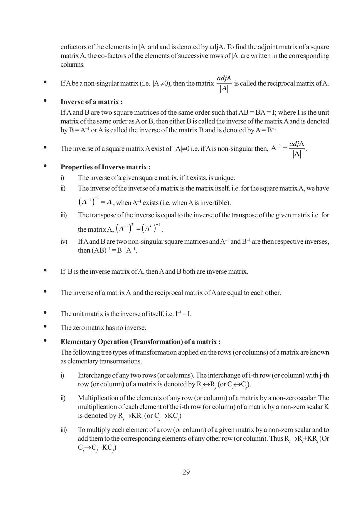 Tripura Board Class 12 Mathematics English Version Workbooks - Page 29