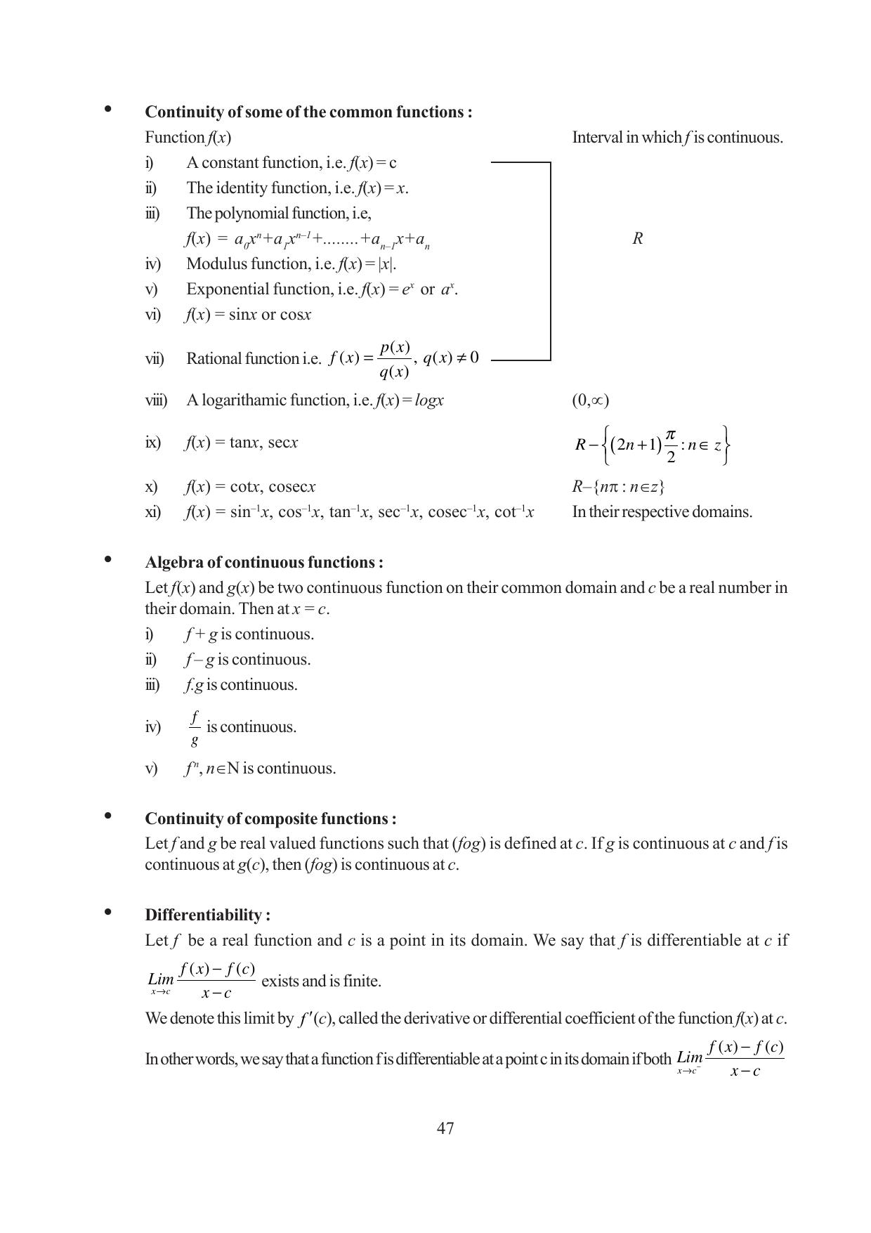 Tripura Board Class 12 Mathematics English Version Workbooks - Page 47