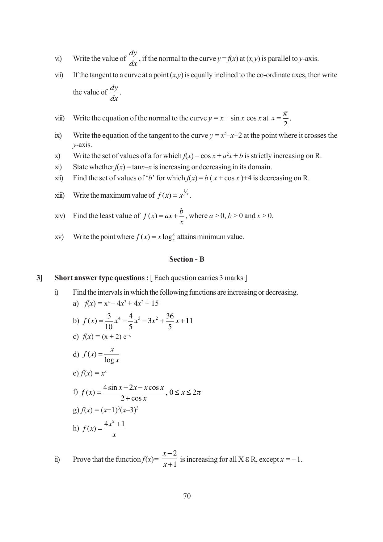 Tripura Board Class 12 Mathematics English Version Workbooks - Page 70