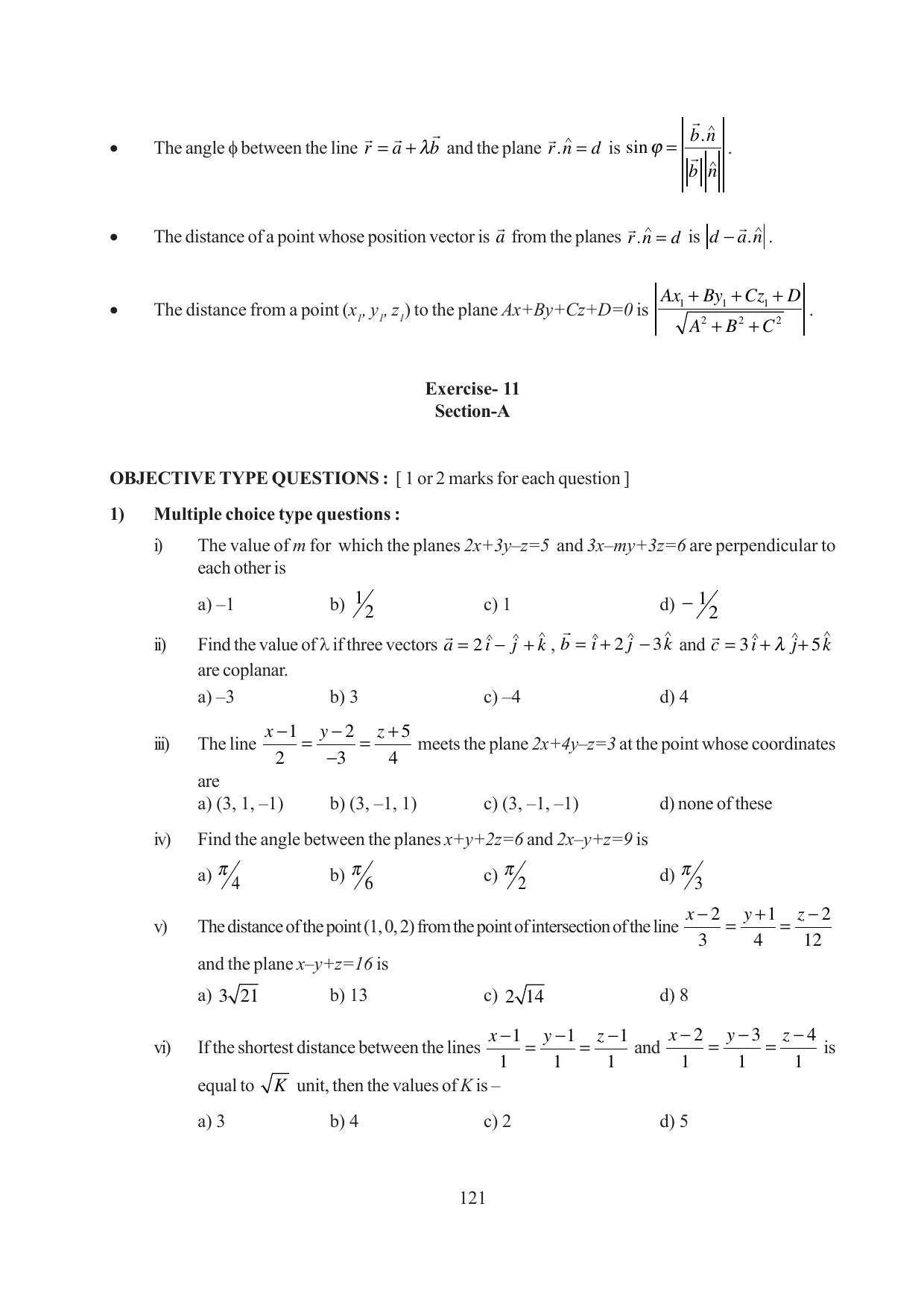Tripura Board Class 12 Mathematics English Version Workbooks - Page 121