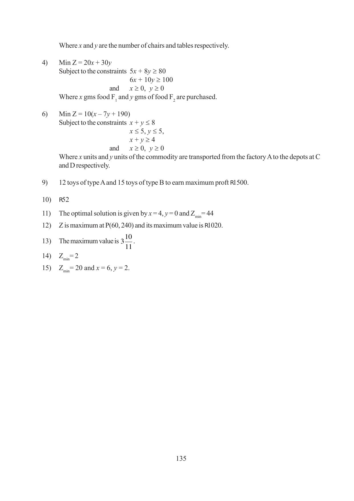 Tripura Board Class 12 Mathematics English Version Workbooks - Page 135