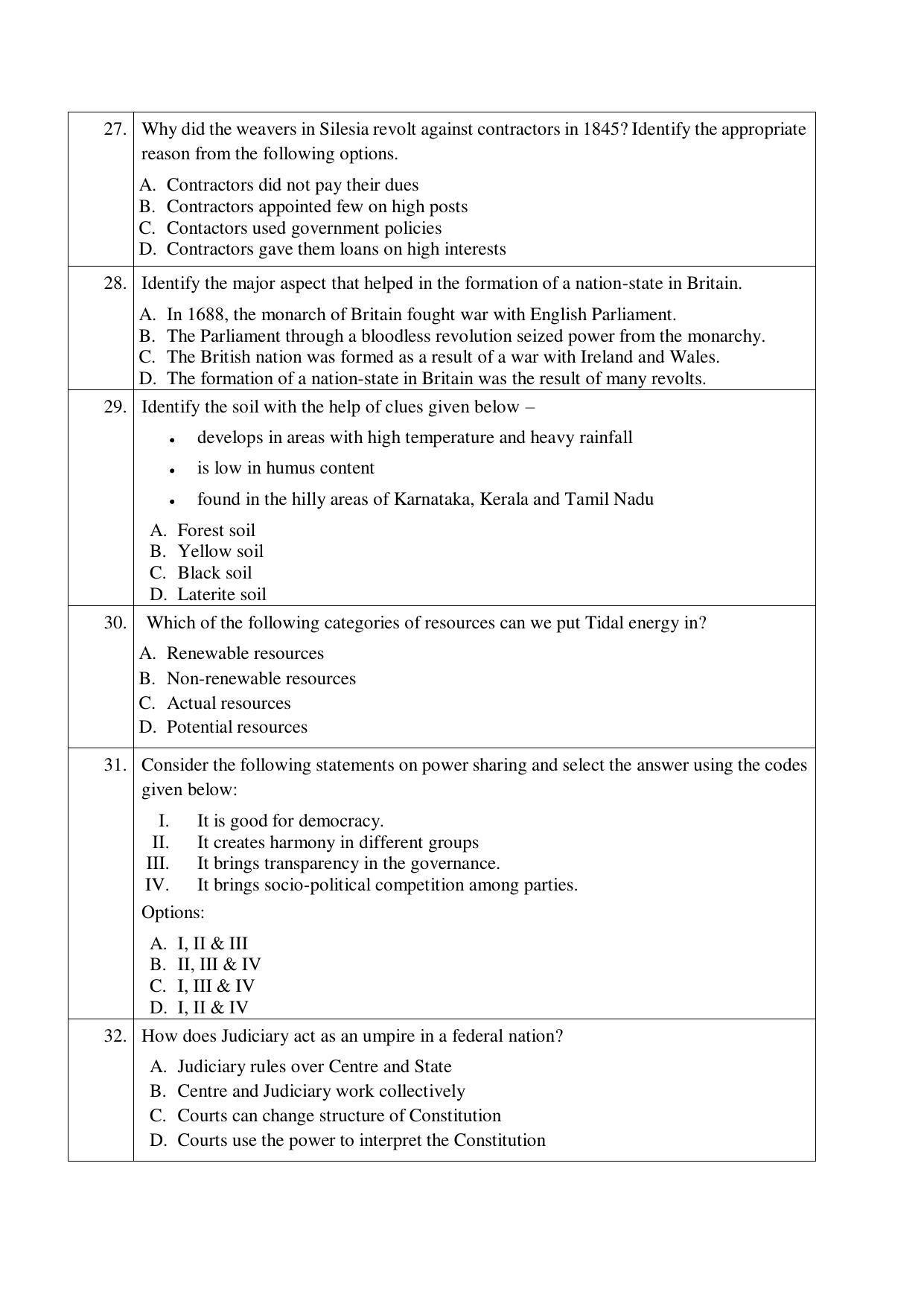 CBSE Class 10 Social Science Sample Paper 2021-22 - Page 6