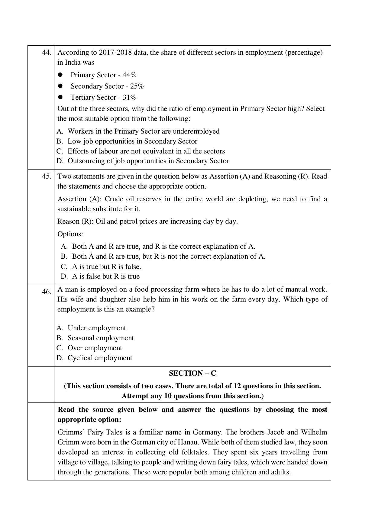 CBSE Class 10 Social Science Sample Paper 2021-22 - Page 10